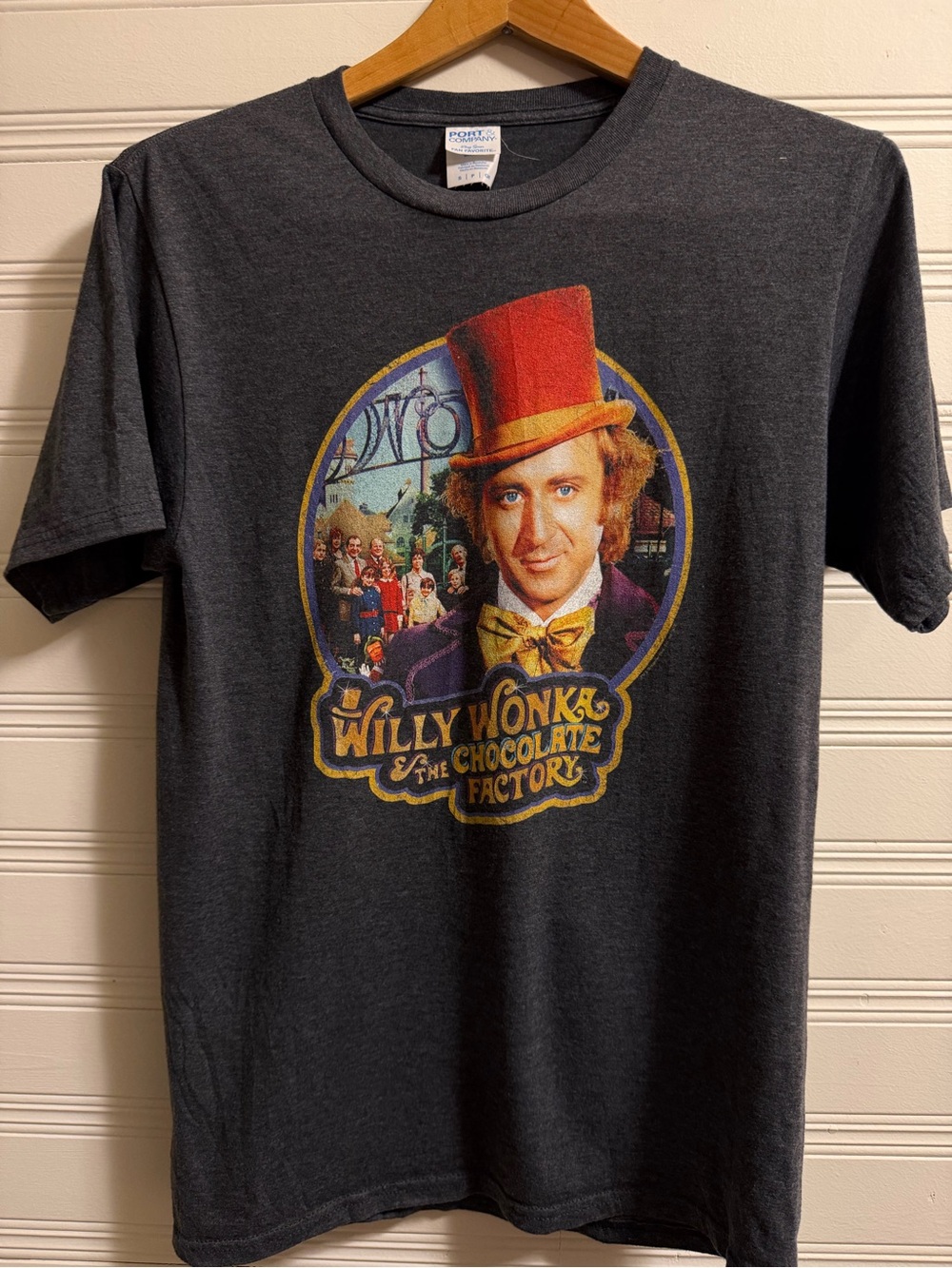 Willy Wonka Gene Wilder Chocolate Factory Graphic Tee Men’s S Retro